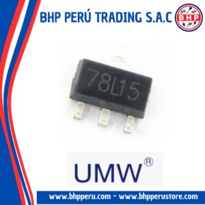 78L15  UMW CIRCUITO INTEGRADO  LINEAR VOLTAGE REGULATOR POSITIVE 15V. 100MA SOT-89