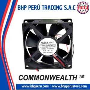 FP-108D/DC COMMONWEALTH   VENTILADOR AXIAL  24V 0.18A 2 CABLES 120X120X25MM