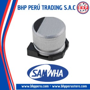 SC1C477M08010 SAMWHA CONDENSADOR ELECT. SMD DE 470UF - 16V. 20%