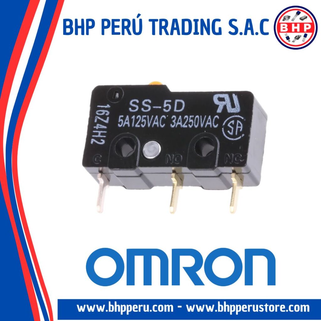 SS-5D OMRON SNAP ACTION SPDT (ON-ON) 5A/125VAC, 3A/250VAC. WITHOUT ...