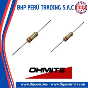 0L47G5E-R52 OHMITE RESISTENCIA AXIAL METAL FILM  4.7 OHM. 1/2W. 5%
