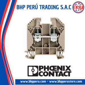 1020500000 PHOENIX CONTACT CONNECTOR BLOQUE DE TERMINALES DE CONECTOR THRU 2-12 AWG. 35MM2. DIN BEIGE