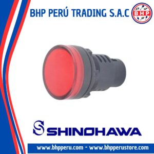 AD16-30D/S-RED SHINOHAWA LAMPARA COMPLETO LED 30MM. DIA. 220VAC. ROJO