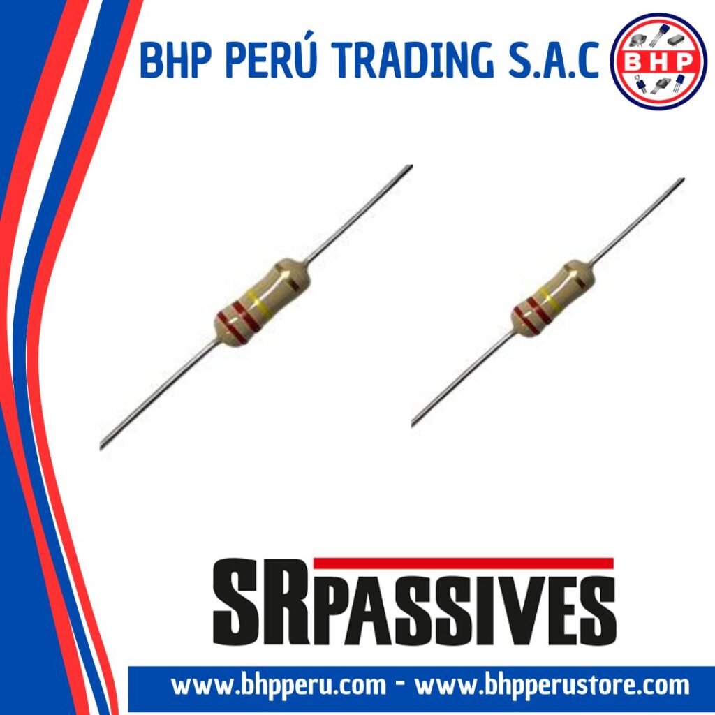 CF1/2W-5R6 SR PASSIVES RESISTENCIA AXIAL CARBON FILM 5.6 OHM – 1/2W – 5 ...