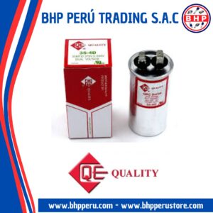 35-4D QE QUALITY CAPACITOR ROUND MOTOR RUN 35MFD - 370/440VAC, +-5%