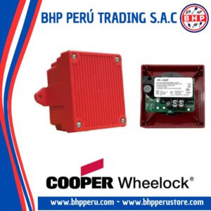 AH-24WP-R COOPER WHEELOCK WEATHERPROOF HORN, WALL OR CELING, 24VDC, INDOOR OUTDOOR, RED
