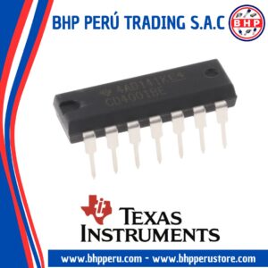 CD4001BE TEXAS INSTRUMENTS CIRCUITO INTEGRADO  QUAD 2-INPUT NOR GATE DIP-14