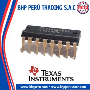 CD4049UBE  TEXAS INSTRUMENTS CIRCUITO INTEGRADO INVERTER 6-CHANNEL 6-INPUT DIP-16