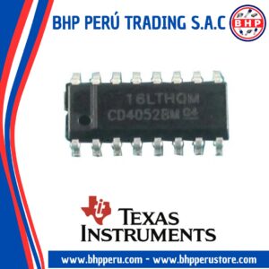 CD4052BM TEXAS INSTRUMENTS CIRCUITO INTEGRADO DIFFERENTIAL MUX 4 CHANNEL SOIC-16