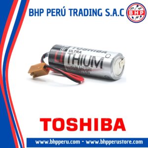 ER17500V/3.6V TOSHIBA BATERIA LITHIUM 3.6V - 2700MA (LI-SOCI2) WITH BLACK CONNECTOR
