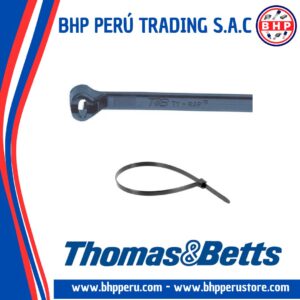 TY527MX THOMAS & BETTS CABLE TIE, BLACK COLOR, UV NYLON 120LBS. PACK OF 50 EACH