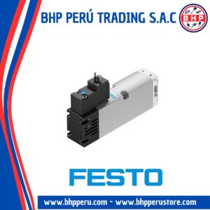 VSVA-B-M52-AH-A1-1C1 FESTO ELECTROVALVULA 5/2 VIAS MONOESTABLE, SOLENOIDE 24VDC.