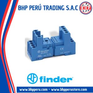94.84.2SMA FINDER ZOCALO PARA RELAY 4 CONTACTOS COMMUTADOS (4PDT), 14 7A / 300VCA CON CLIPS DE SUJECION – ACCESORIOS PARA
