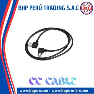 U2-032-LE-1.0M CC CABLE CABLE USB 2.0 TIPO A Y B MACHO PARA IMPRESORA ESCANER 90 GRADOS – CABLES